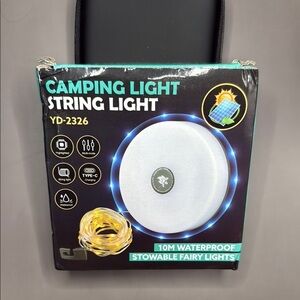 Camping Light String Light with Blue and White LEDs